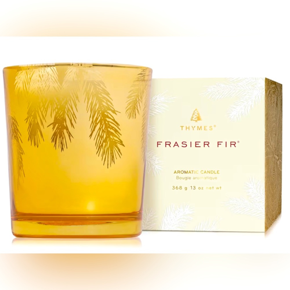 🔥Promotion Thymes Frasier Fir Candle – Pine Needle Design – Holiday Candles